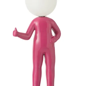 J-Line tafellamp Duim Hars - kunststof - roze