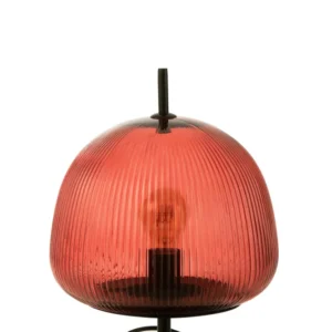 J-Line tafellamp Oasis - glas - rood - small