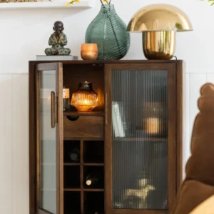 J-Line tafellamp Paddenstoel - ijzer - goud - small