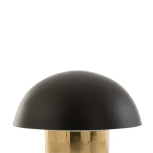 J-Line tafellamp Paddenstoel - ijzer - zwart/goud - large