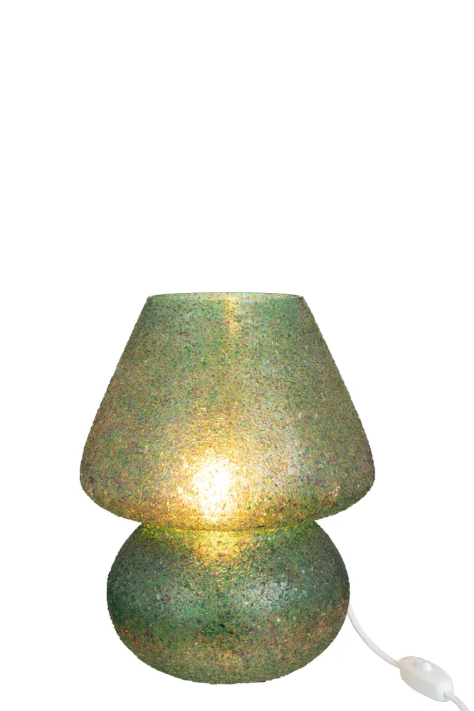 J-Line tafellamp Tom - glas - groen