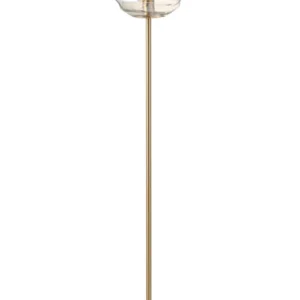 J-Line vloerlamp Bijenkorf - glas - licht cognac