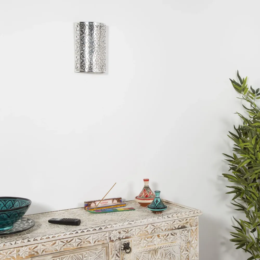 Jasima Marokkaanse aluminium wandlamp
