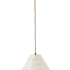 J-Line Belvivere hanglamp Rotan Raffia Wit