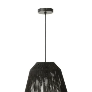 J-Line Belvivere Hanglamp Xelia Jute Zwart Small