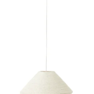 J-Line Hanglamp Ufo Raffia Wit Groot