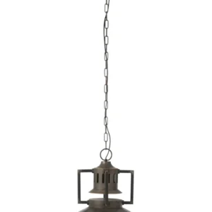 J-Line Industrieel hanglamp - metaal - grijs