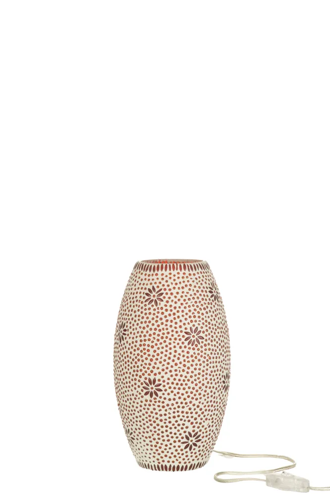 J-Line Lamp Bram Glas Rood Medium