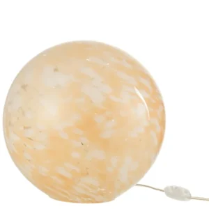 J-Line Lamp Melissa Rond Glas Beige Large
