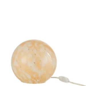 J-Line Lamp Melissa Rond Glas Beige Small