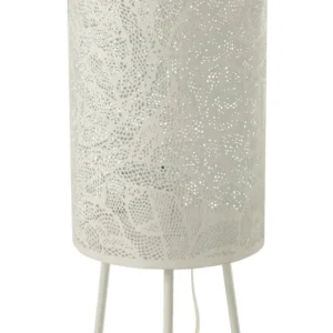 J-Line Lamp Metaal Geperforeerd Metaal Wit