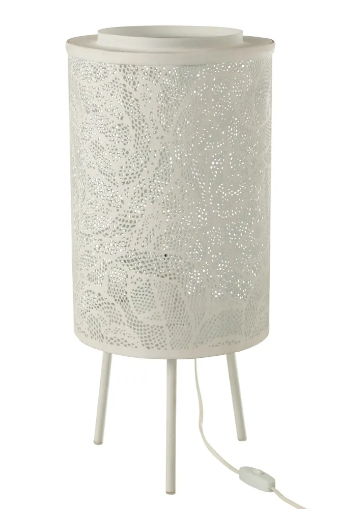 J-Line Lamp Metaal Geperforeerd Metaal Wit
