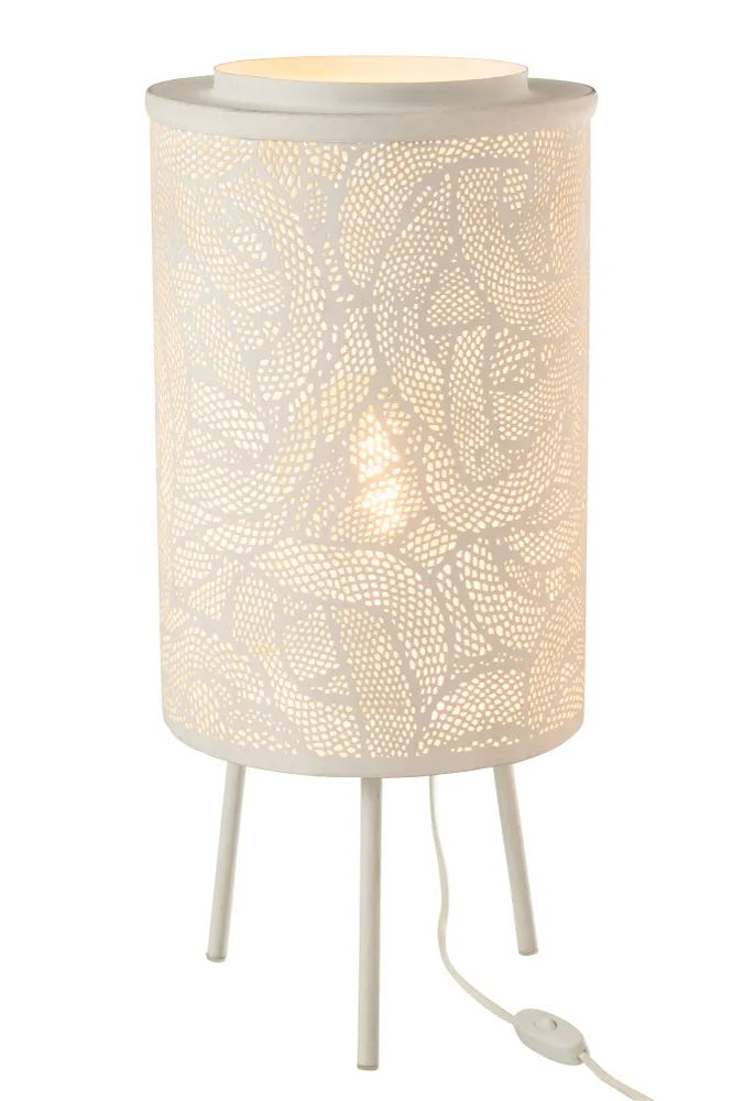 J-Line Lamp Metaal Geperforeerd Metaal Wit