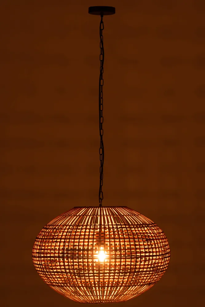 J-Line Rattan hanglamp - jute - naturel