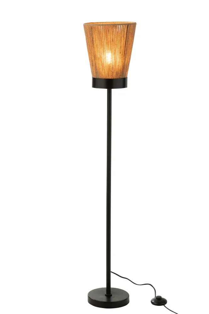 J-Line Staanlamp Luna Jute Beige Large