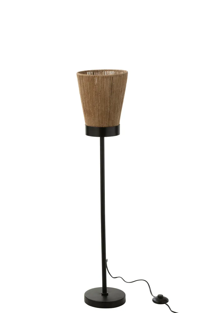 J-Line Staanlamp Luna Jute Beige Medium