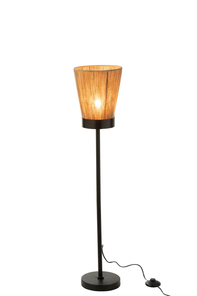 J-Line Staanlamp Luna Jute Beige Medium