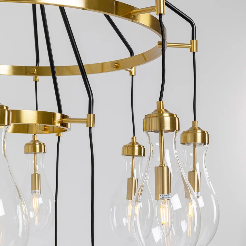 Kare Design Hanglamp Bell Highlight goud