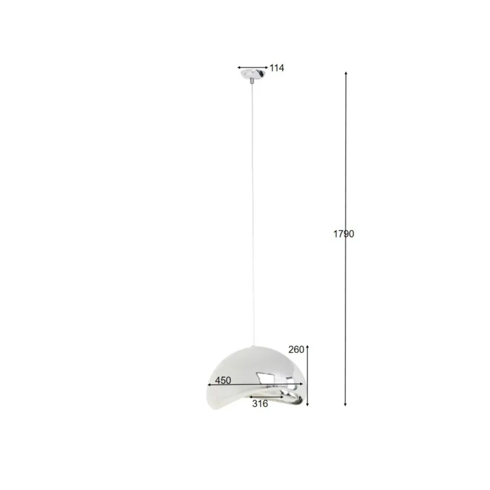 Kare Design Hanglamp Cloud Beam 45cm silver