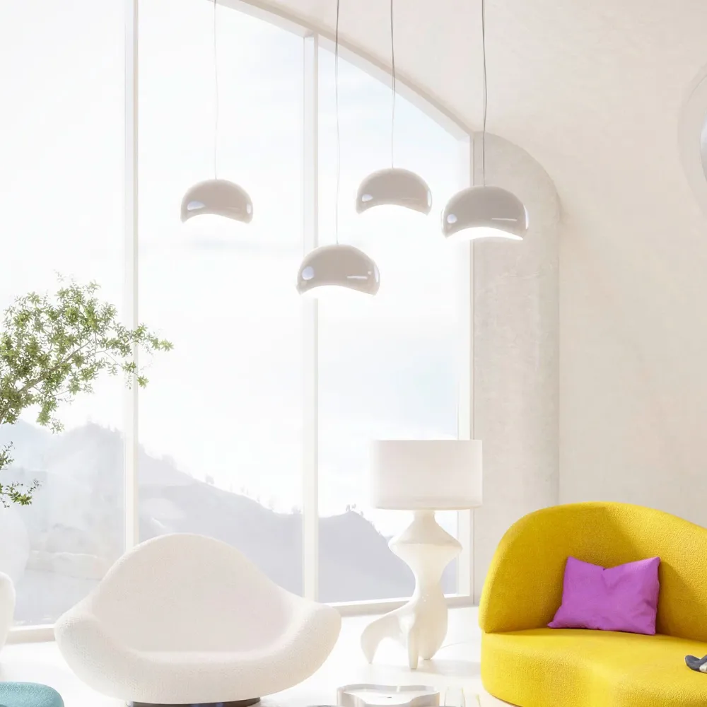 Kare Design Hanglamp Cloud Beam 45cm wit