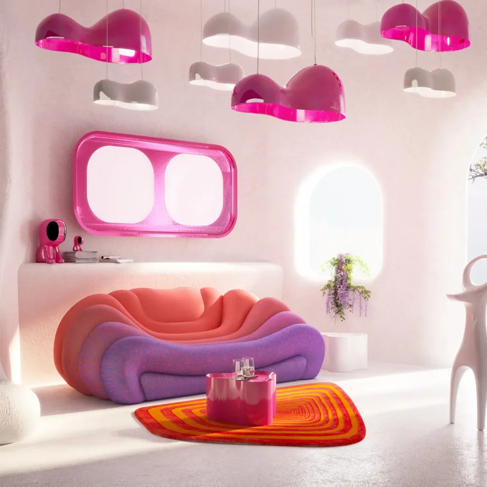 Kare Design Hanglamp Cloud Beam Double 100cm wit