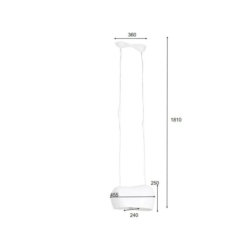 Kare Design Hanglamp Cloud Beam Double 50cm wit
