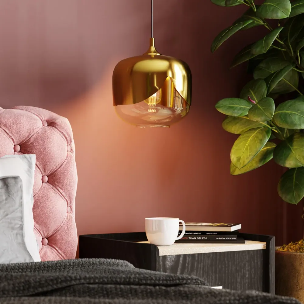 Kare Design Hanglamp Goblet Ball Ø25cm goud
