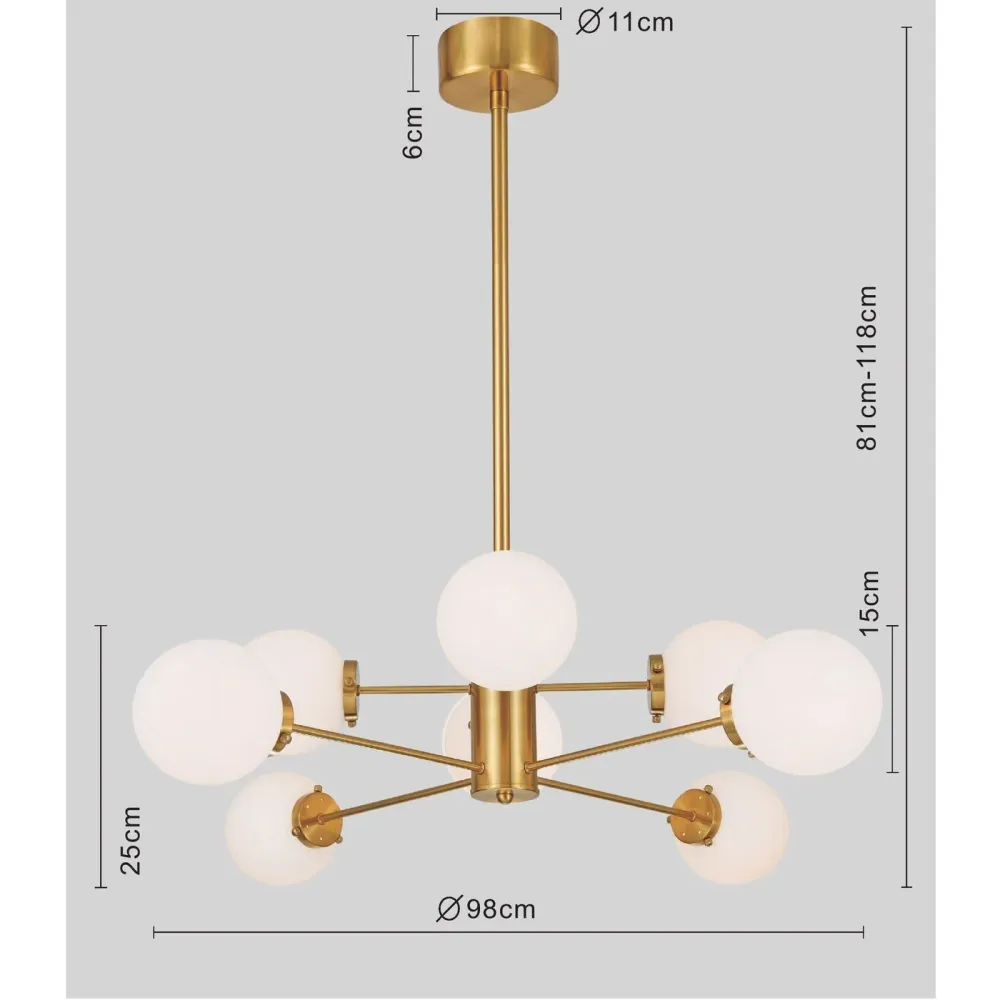 Kare Design Hanglamp Heavenly Goud Ø98cm