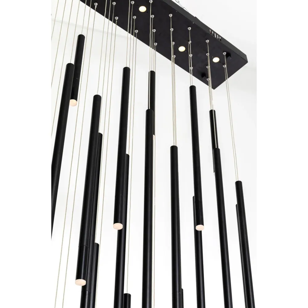 Kare Design Hanglamp Living Vegas Deluxe zwart