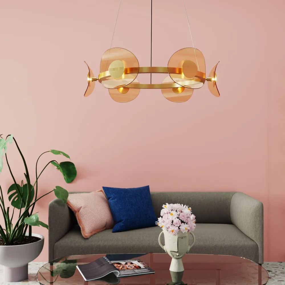 Kare Design Hanglamp Mariposa 81cm goud