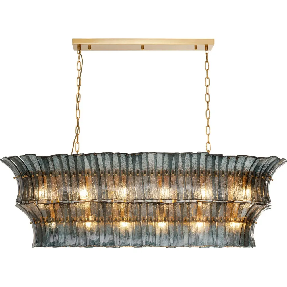 Kare Design Hanglamp Venezia blauw 130cm