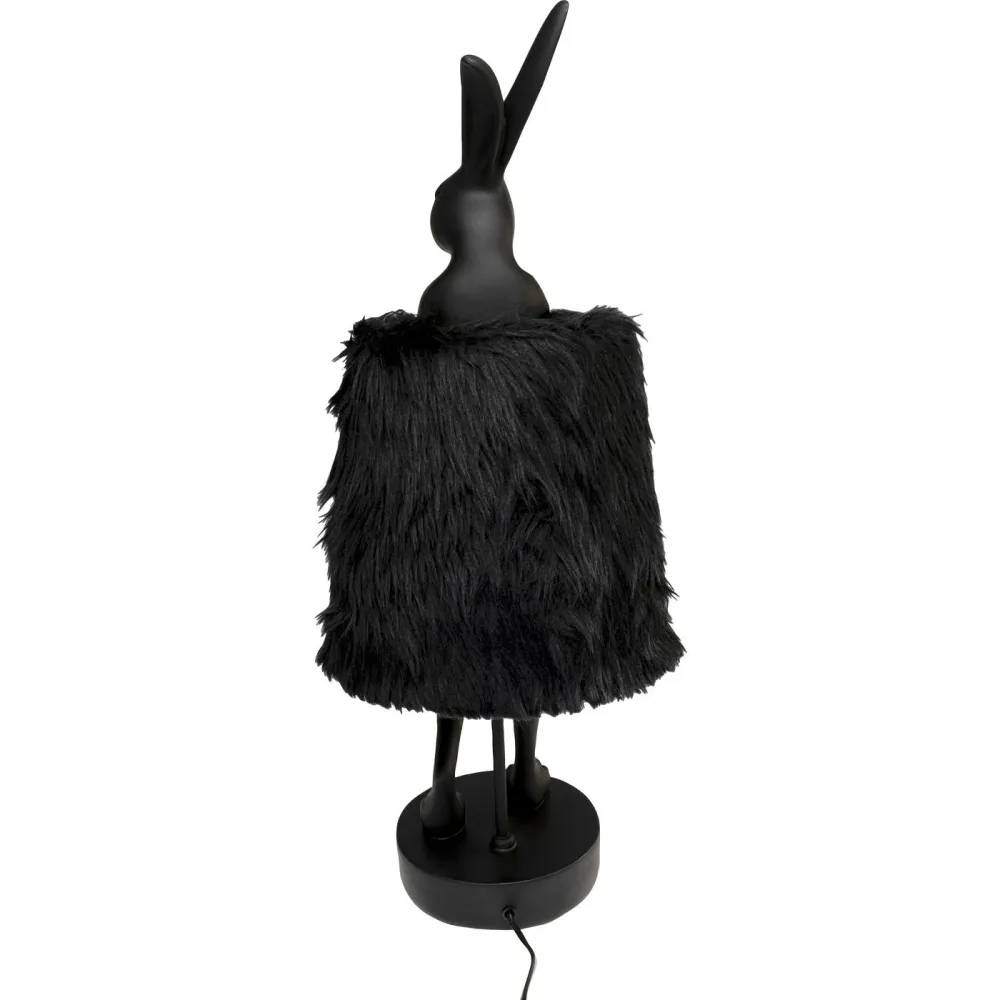 Kare Design Tafellamp Animal Fluff - konijn - 68cm - zwart