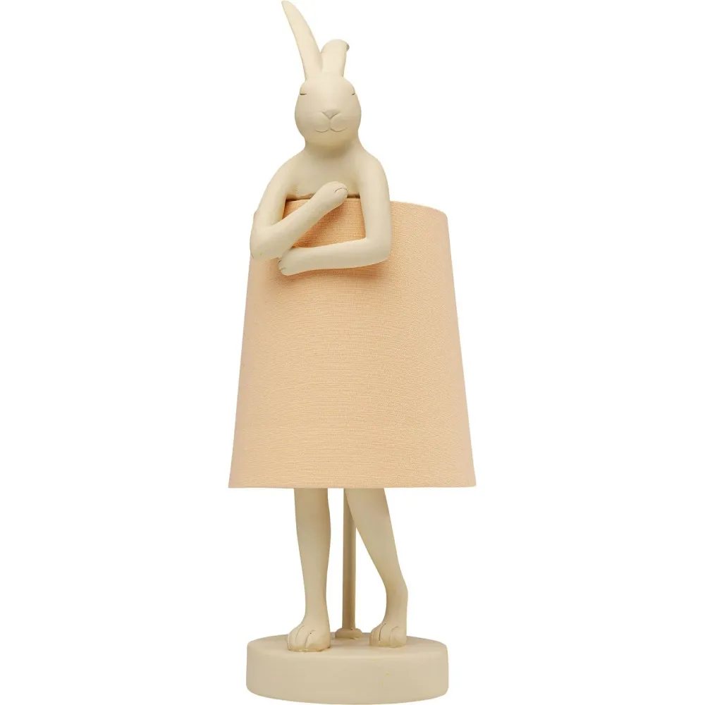 Kare Design tafellamp Animal - konijn - 50cm - beige en perzik