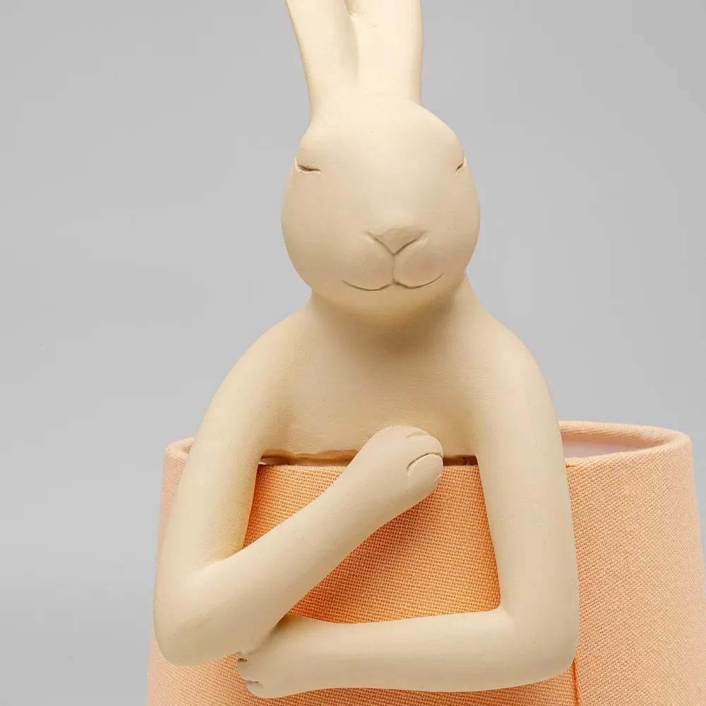 Kare Design tafellamp Animal - konijn - 50cm - beige en perzik