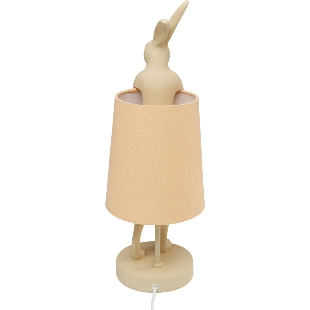 Kare Design tafellamp Animal - konijn - 50cm - beige en perzik