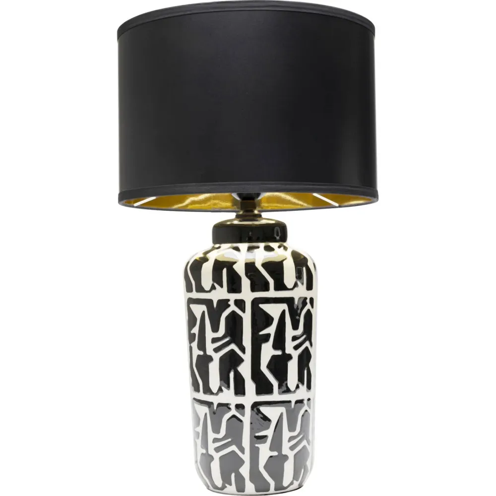 Kare Design Tafellamp Artistico zwart en wit