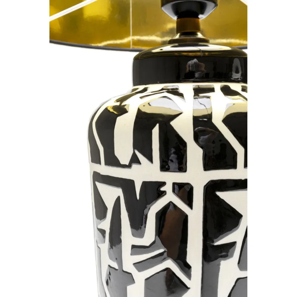 Kare Design Tafellamp Artistico zwart en wit
