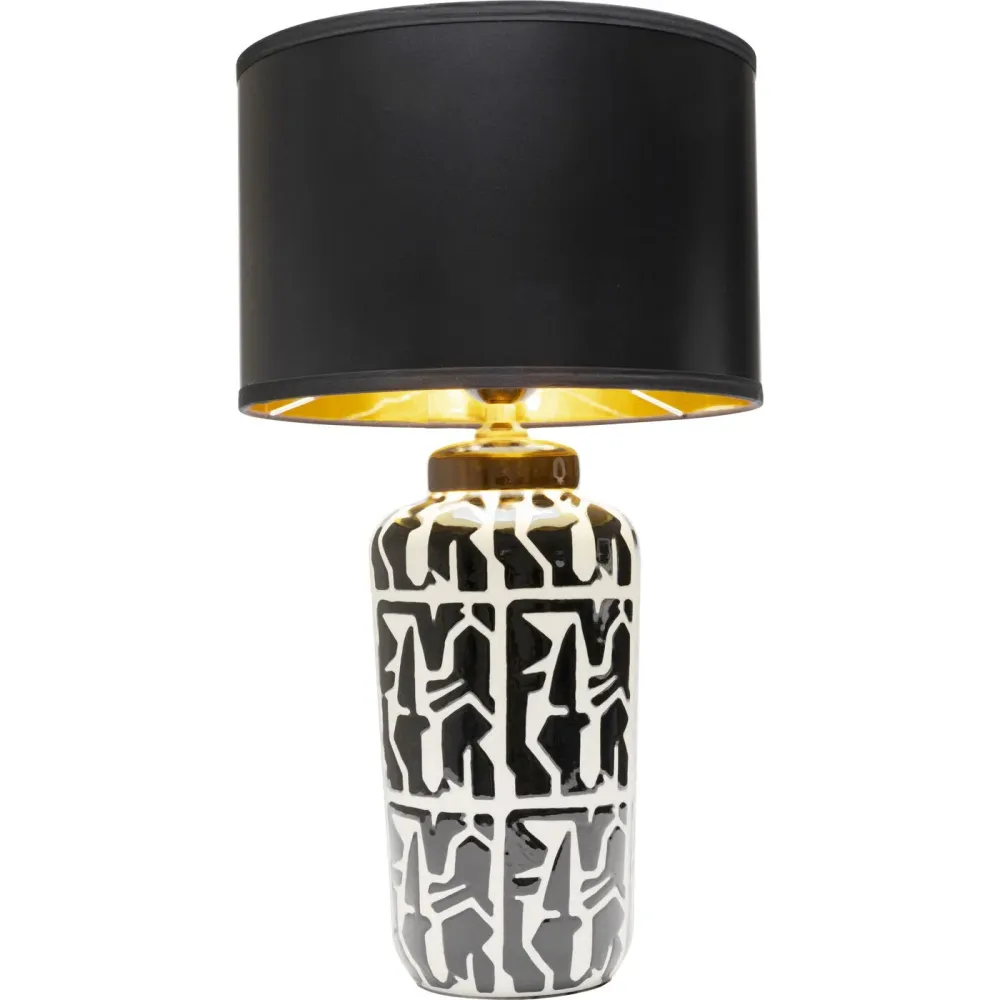 Kare Design Tafellamp Artistico zwart en wit