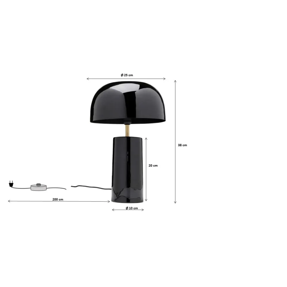 Kare Design Tafellamp Loungy - zwart