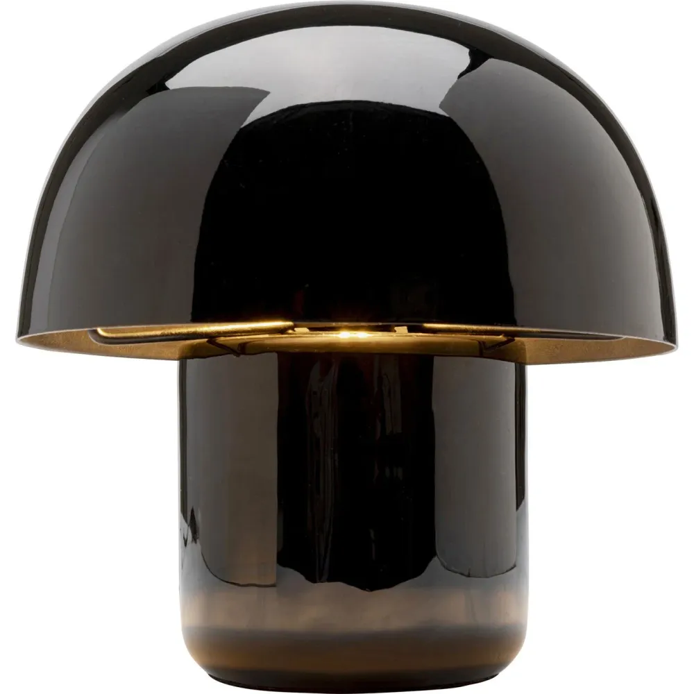 Kare Design Tafellamp Mushroom - 20cm - zwart