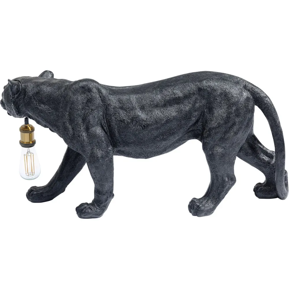 Kare Design Tafellamp - panter - zwart