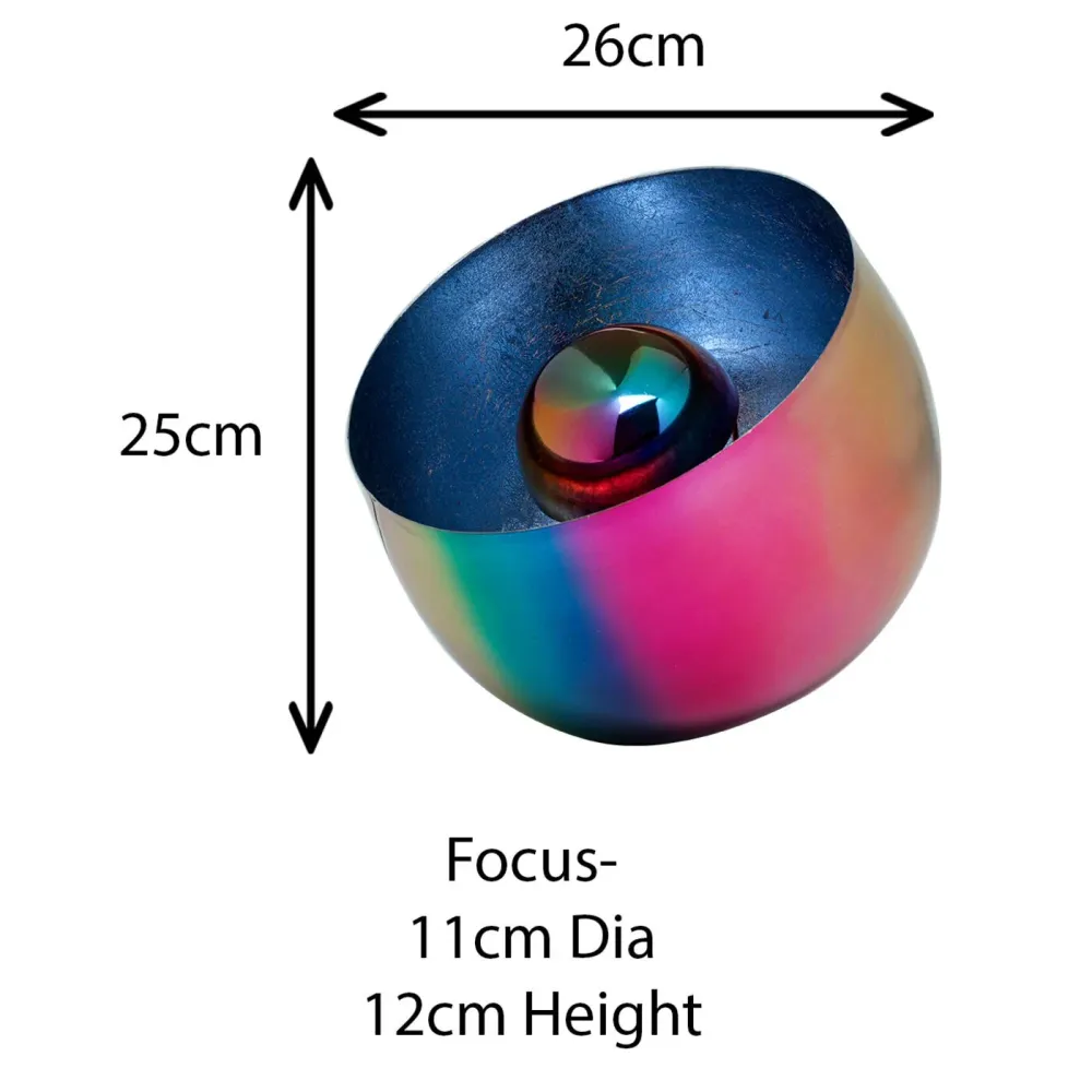 Kare Design Tafellamp Rainbow Ø26cm blauw