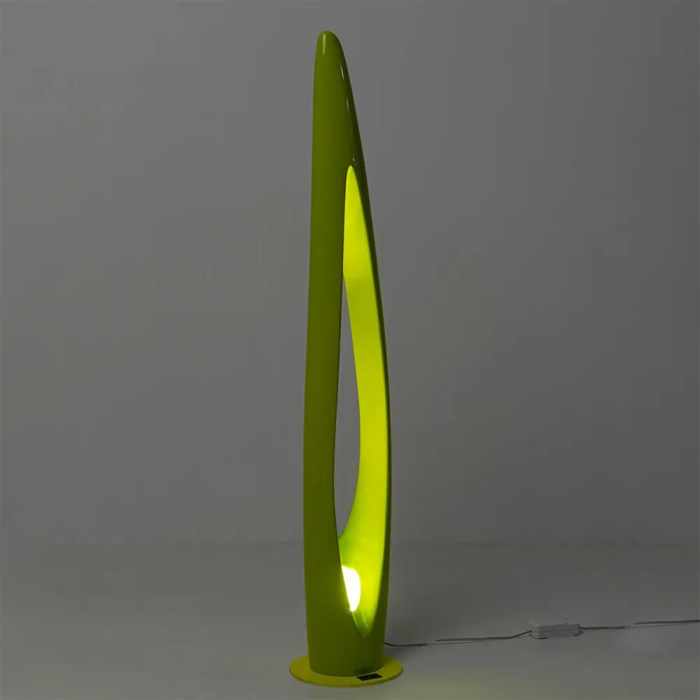 Kare Design Vloerlamp Flow Flame 132cm groen