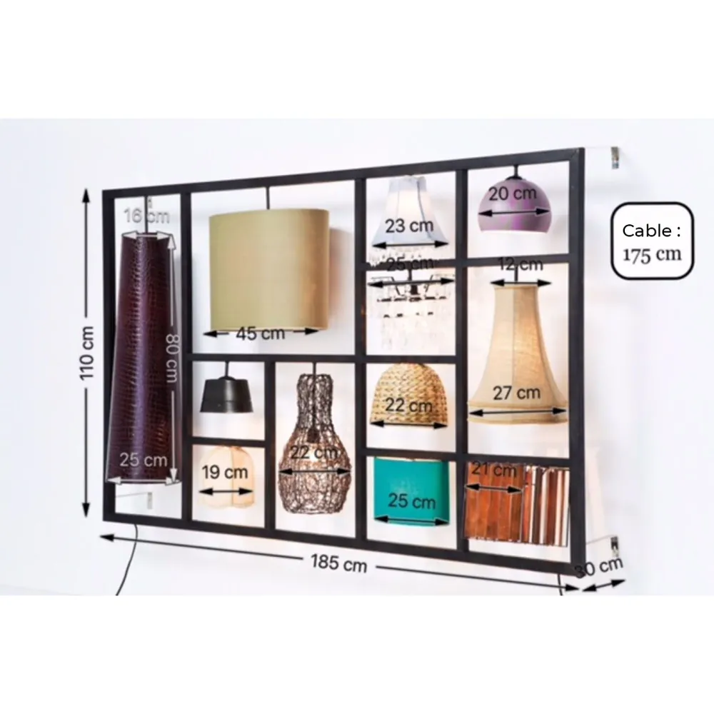 Kare Design Wandlamp Parecchi Art House XL