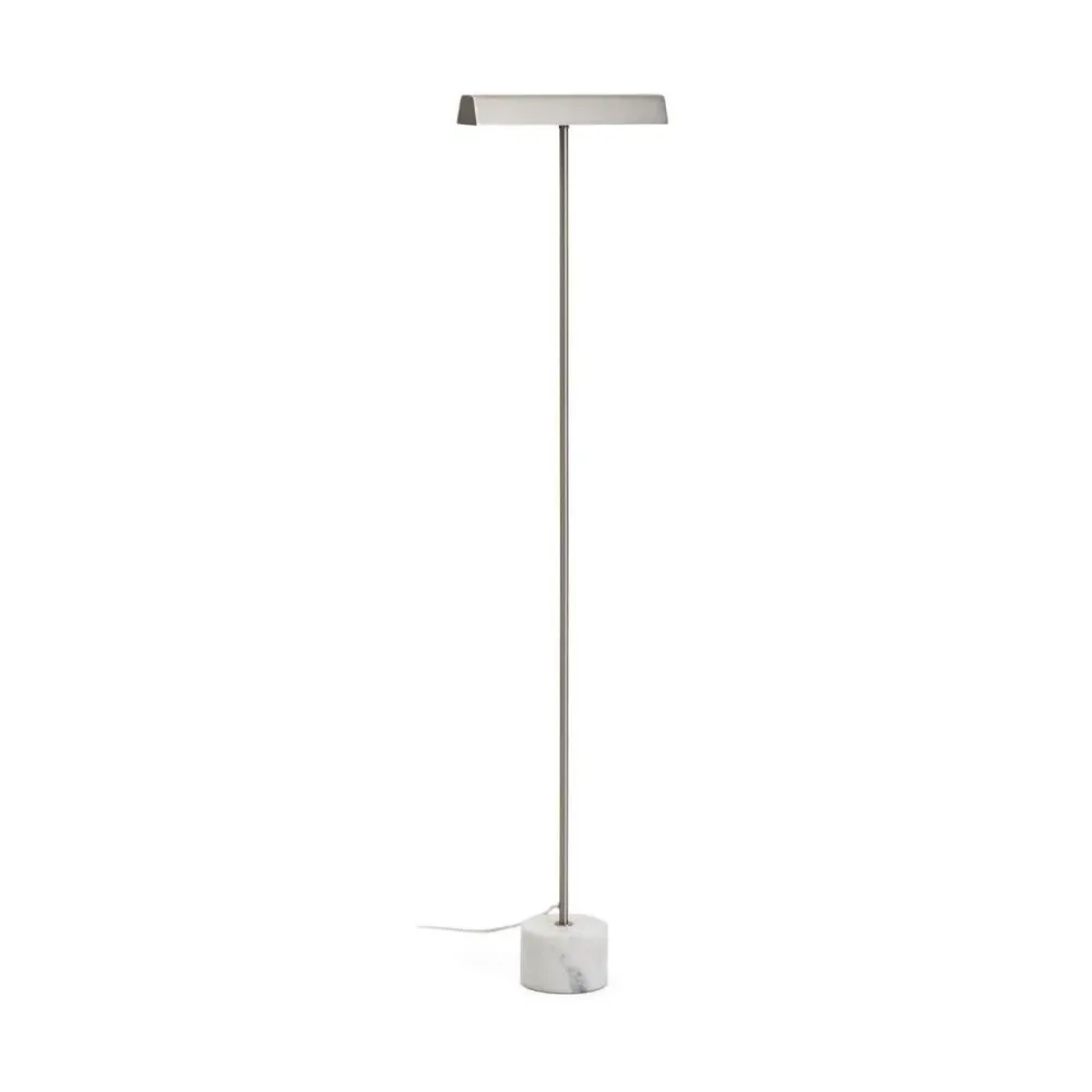 Kave Home Lynor vloerlamp metaal geborsteld Lichtgrijs