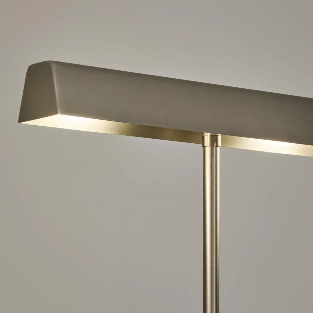 Kave Home Lynor vloerlamp metaal geborsteld Lichtgrijs
