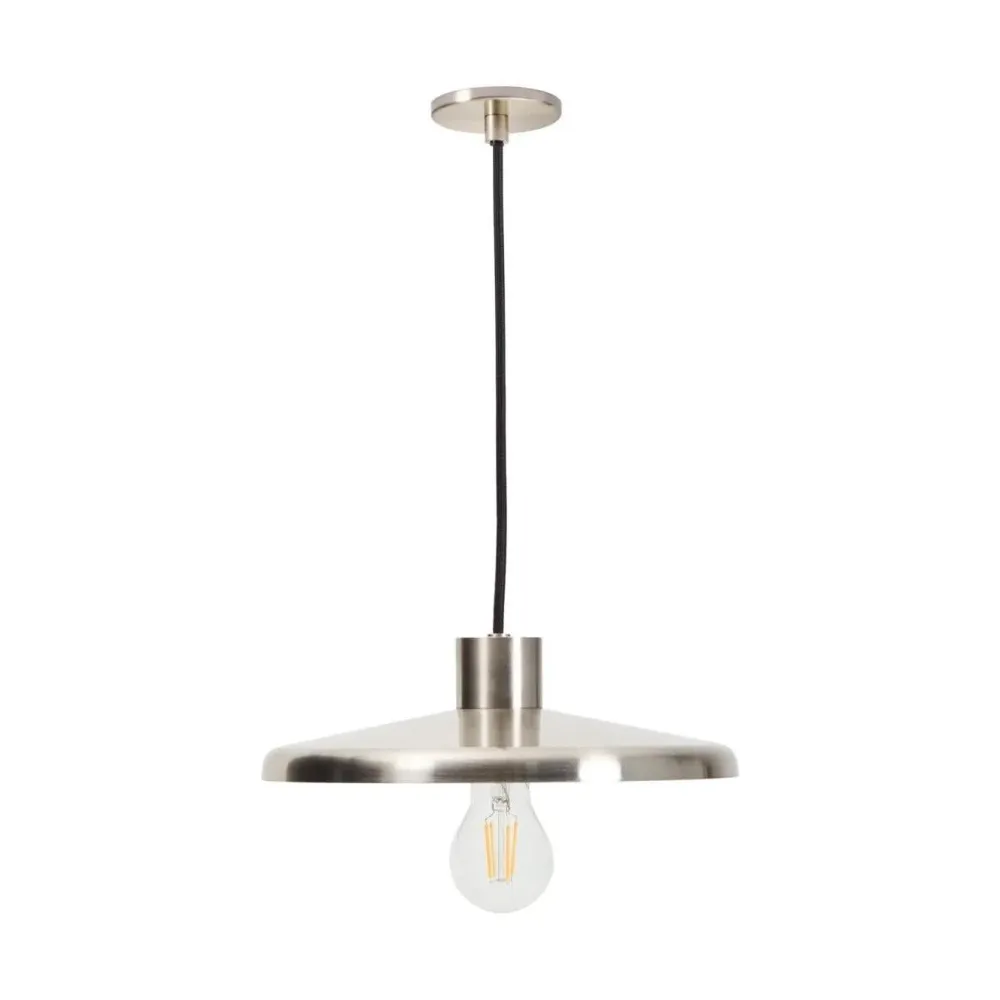 Kave Home Nuvira hanglamp metaal geborsteld Lichtgrijs