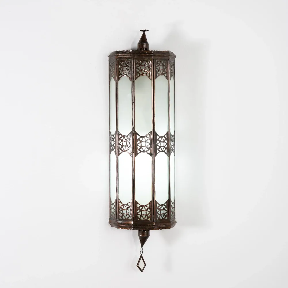 Khismi Witte Kristallen Arabische Wandlamp 60cm