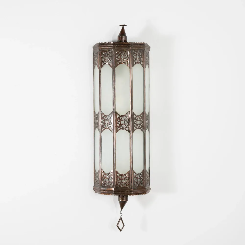 Khismi Witte Kristallen Arabische Wandlamp 60cm