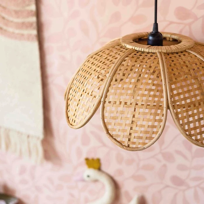 KidsDepot - Rotan hanglamp bloem